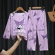 thumbnail image 5 of Conjunto de ropa de dormir para niños con dibujos animados bonitos, pantalones largos de manga larga, ropa para el hogar para niña, conjunto de dos piezas para uso estacional para primavera y otoño, 5 of 5