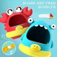 thumbnail image 2 of Crabs and Shark Baby Bath Toy Toddler Bath Bubble Maker Pool Swimming Bathtub Soap Machine Bathroom Toy for Children Kids heqiyong LED, 2 of 2