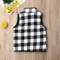 thumbnail image 6 of Bagilaanoe Toddler Baby Boy Girl Vest Jacket Plaid Sleeveless Zipper Up Shacket Coat with Pockets 1T 2T 3T 4T 5T 6T Kids Fall Casual Outwear, 6 of 6
