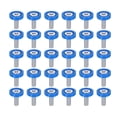 thumbnail image 1 of 30 Piezas Coche Parachoques Guardabarros Arandela Pernos M6x1.0 Aluminio Aleación Azul, 1 of 1