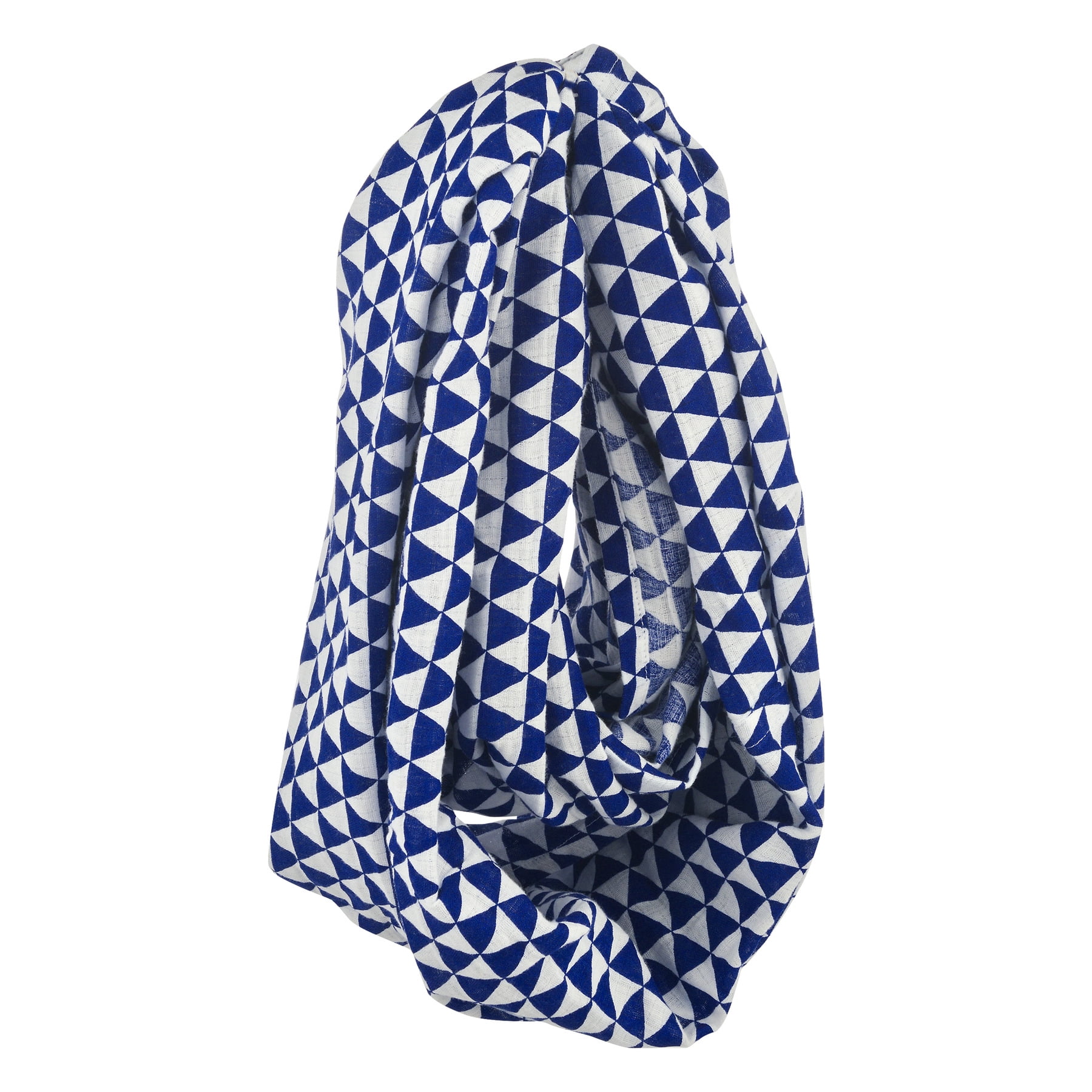 Bacati Muslin Nursing Scarf, Tribal Navy Triangles, 1.0 CT