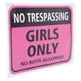 thumbnail image 5 of BRIGHTFUFU Only Sign PVC Cute Bedroom Decor for Girls Room Dorm Room Decorations and Toddler Girls Warning Sign, 5 of 8
