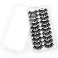 thumbnail image 2 of Pestañas, paquete múltiple, pestañas postizas de visón, volumen, finas, pares, estilo 8D, pestañas postizas, ojos de visón, 10 pares de pestañas, paquete de pestañas dramáticas, 2 of 7