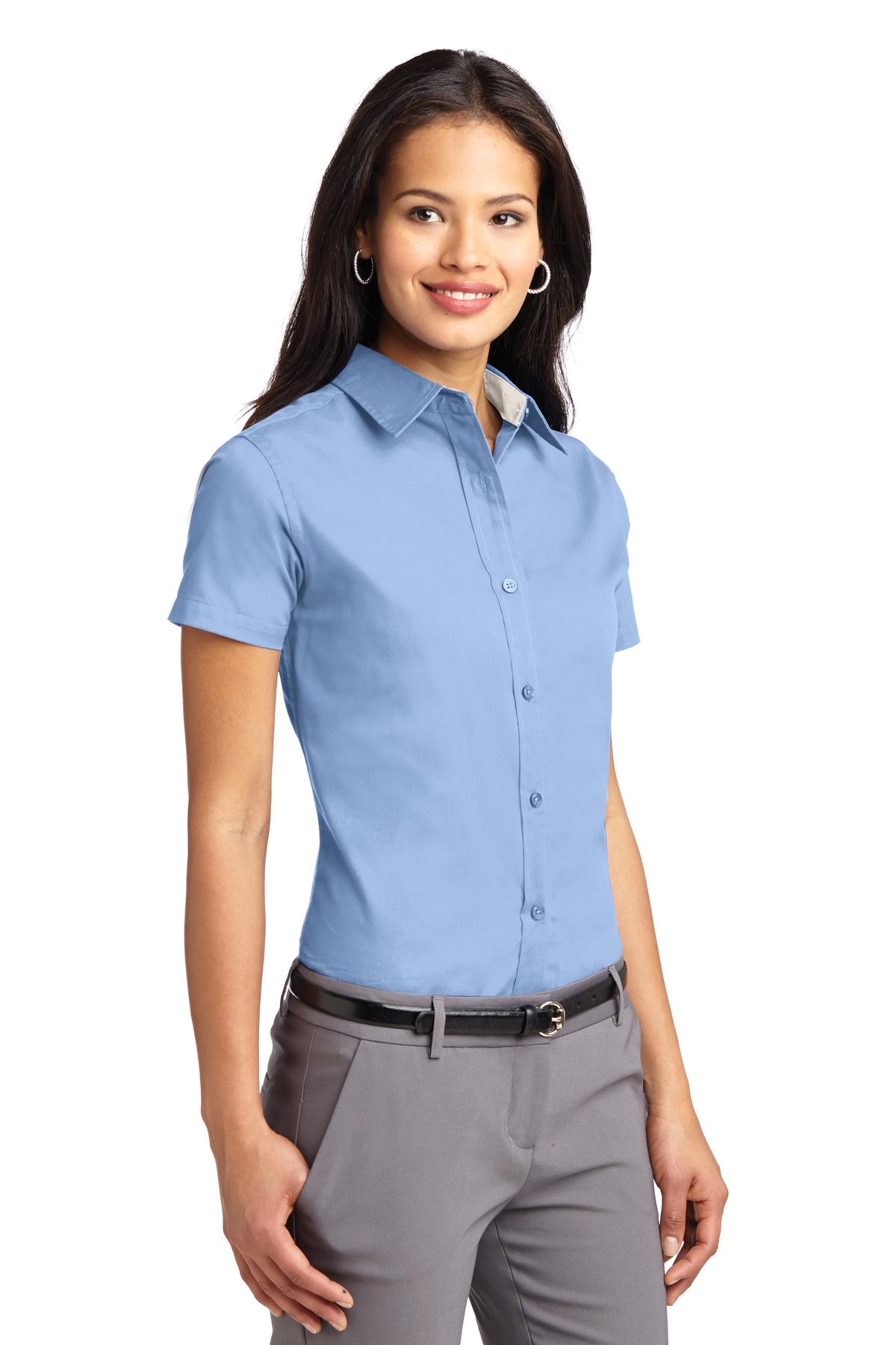 Port Authority WomenS Short Sleeve Easy Care Shirt. L508. - image 4 of 6