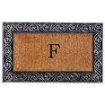 thumbnail image 1 of Home & More 10002SILVF Prestige Silver Monogram Doormat(Letter F), 1 of 1