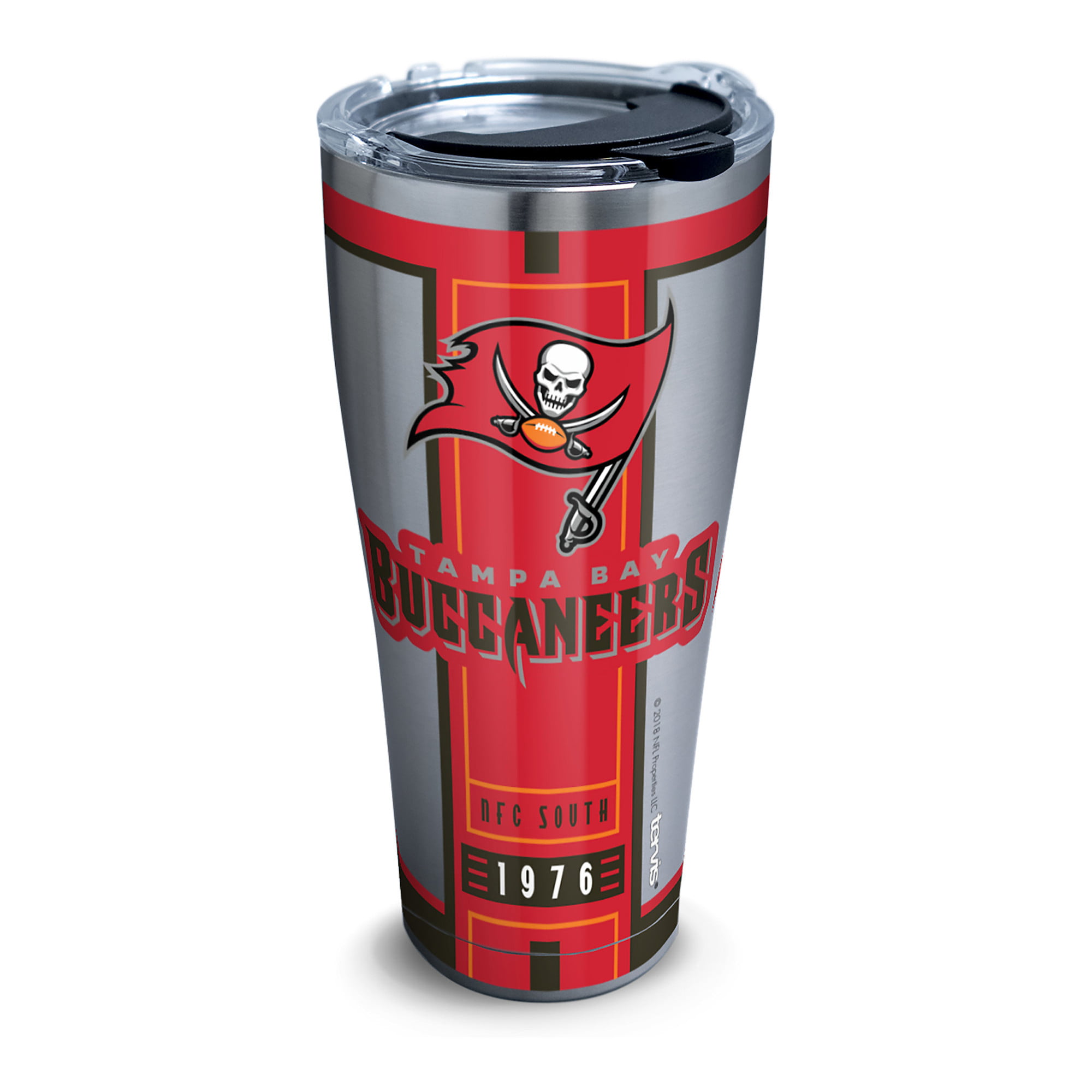 NFL Tampa Bay Buccaneers Blitz 30 oz Stainless Steel Tumbler with lid ...