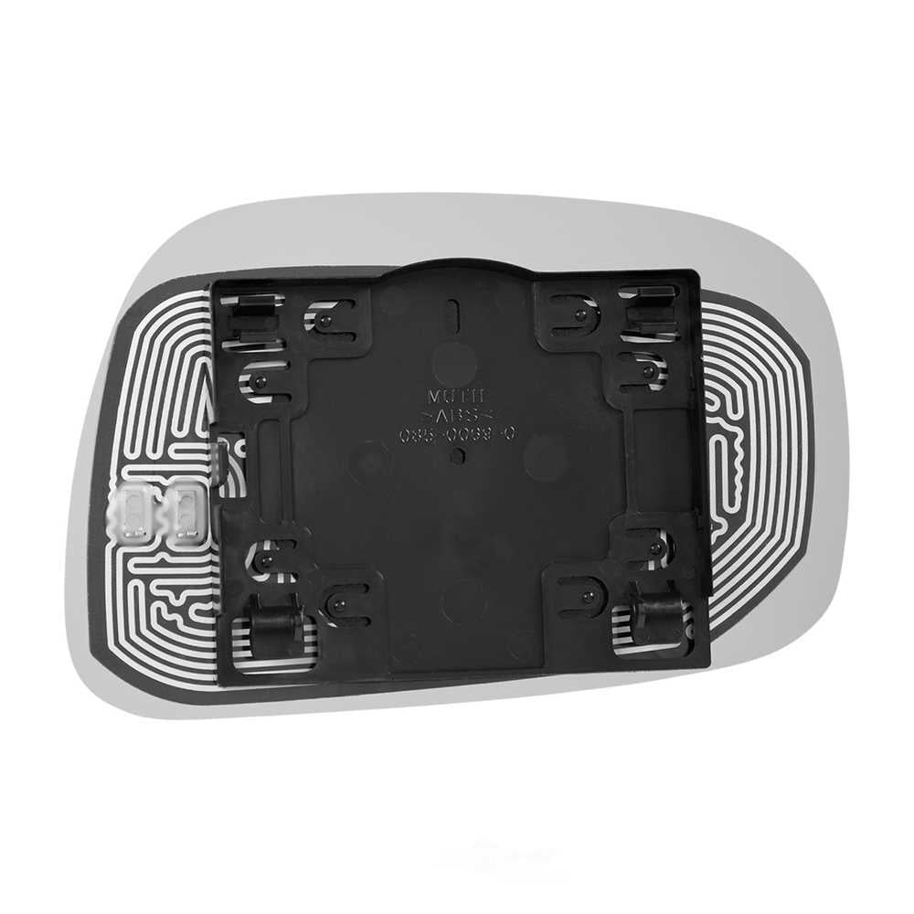 Burco Side View Mirror Replacement Glass with Motor Mount Plate - Clear Glass - 2942HRSG