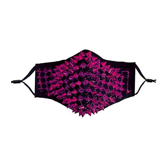 Neva Nude Studded Triple Layer Face Mask-Pink