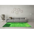 thumbnail image 3 of Ahgly Company Indoor Square Abstract Green Modern Area Rugs, 6' Square, 3 of 4