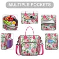 thumbnail image 2 of Pioneer Flower Floral Print Pattern Womens Lunch Box for Work,Insulated Large Lunch Bag for Tween and Teen,Loncheras Para Mujer,Leakproof Adult Lunch Bag for Work,Beach,Travel,Picnic,Camping, 2 of 7