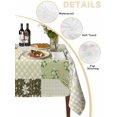 thumbnail image 2 of Spring Floral Table Cloth, Waterproof Tablecloth for Rectangle Tables, Yellow Flowers Botanical Patchwork Grid Bohemia Reusable Washable Fabric Table Cover for Restaurant Kitchen Dining 60"x102", 2 of 9