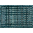 thumbnail image 1 of Ahgly Company Indoor Rectangle Abstract Light Blue Contemporary Area Rugs, 7' x 9', 1 of 4