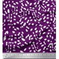 thumbnail image 1 of Soimoi Purple Rayon Fabric Cow Animal Skin Print Fabric by the Yard 42 Inch Wide, 1 of 3