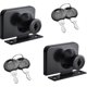 thumbnail image 1 of 2 Pack Glass Door Latches Zinc Alloy Glass Cupboard Door Locks With Key Double Open Latch For 3-7mm, 1 of 5