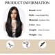thumbnail image 2 of Yanonmyfd Black Wigs for Women Long Wig with Bangs Natural Straight Wigs Synthetic Hair Heat Resistant Wigs for Daily Party Cosplay Wear, 2 of 38