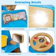 thumbnail image 3 of OLAKIDS Ride on Car, 6V Toddler Electric Vehicle with LED Lights, Storage Tire, Horn, Charger, Battery Powered Motorized Quad Riding Toys for 18+ Months Boys Girls, 3 of 9