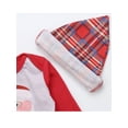 thumbnail image 4 of Viworld Matching Family Pajamas Sets Christmas PJ's with Santa Claus Printed Tee and Plaid Pants Loungewear, 4 of 5