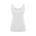 thumbnail image 4 of Bovemsi Women's Tanks & Camis Thin Double U Neck Suspender Vest White Camisole, 4 of 7