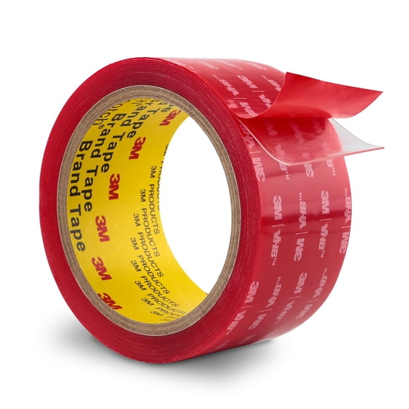 Double Sided Mounting Tape VHB 2''x15.4Ft 0.04in Thick Clear 4910 Heavy Duty Adhesive Waterproof Foam Tape for Car Offic