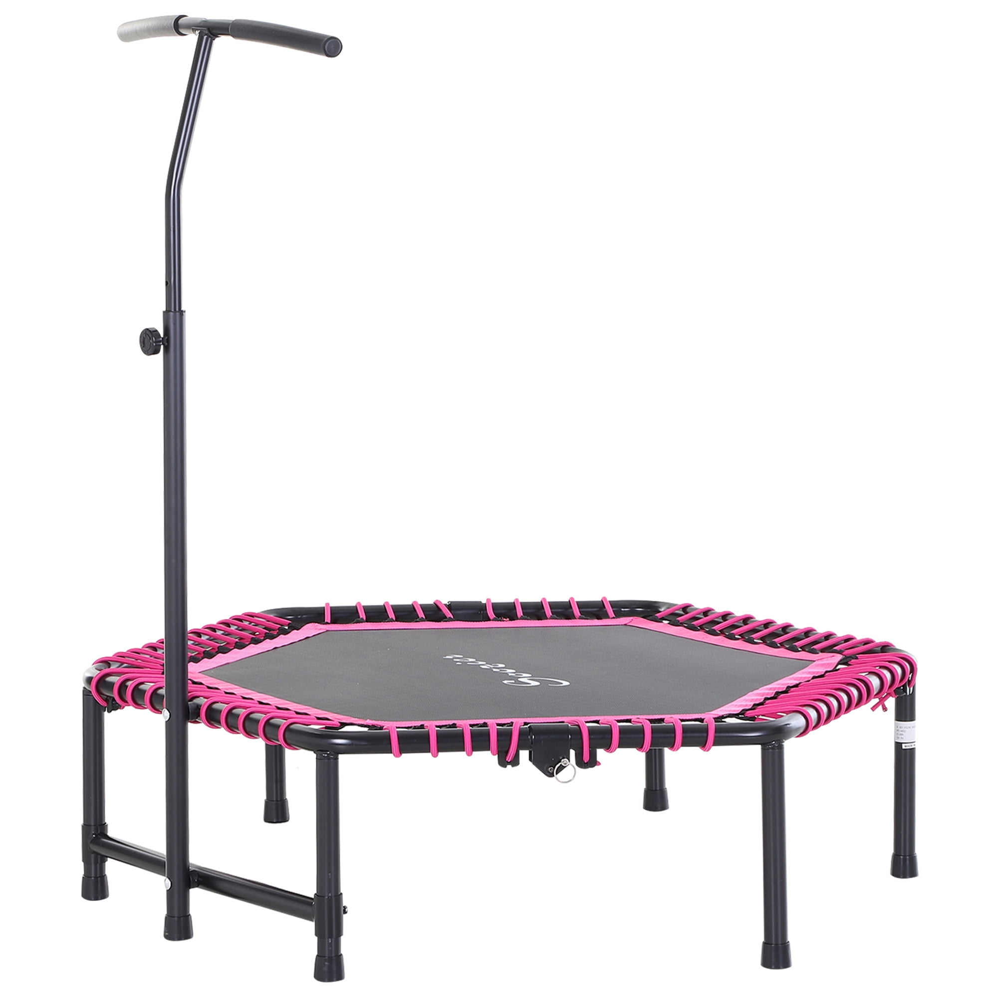 Soozier 48 Foldable Adjustable Trampoline Outdoor Bouncer Jumper Pink