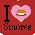 thumbnail image 4 of Inktastic I Love Smores Girls Baby Bib, 4 of 4