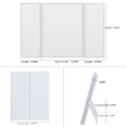 thumbnail image 4 of Espejo plegable de tres lados con luz Espejo pequeño de escritorio Espejo de maquillaje pequeño plegable de tres lados con atenuación portátil, 4 of 6