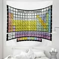 thumbnail image 1 of Chemistry Tapestry, Periodic Table of Elements Theme Science Composition, Fabric Wall Hanging Decor for Bedroom Living Room Dorm, 5 Sizes, Multicolor, by Ambesonne, 1 of 1