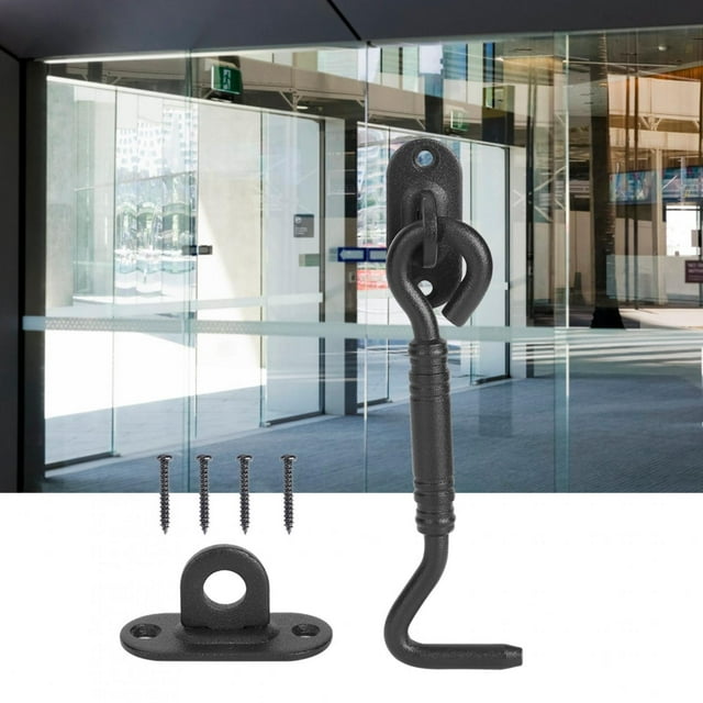 Heaveant Latch Lock, Stainless Steel Barn Door Lock Sliding Door Window Latch Lock Hook Hardware Fittings