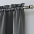 thumbnail image 4 of Mainstays Solid Blackout Curtain Panel Pair, Set of 2, Charcoal Gray, 30”W x 84”L, 4 of 6