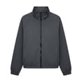 thumbnail image 4 of Admvng Women's Stand Collar Full Zip Cropped Windbreaker Jacket Pocket Lightweight Casual Outerwear, 4 of 9