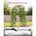 thumbnail image 3 of VEVOR Cucumber Trellis, U-Shape Garden Trellises for Raised Bed, Metal Arch Plant Support for Vine, Climbing Plants Outdoor, Peas, Beans, Zucchini, Tomato, Squash, Flower (32.01 x 31.5 x 80.71 in), 3 of 9