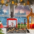thumbnail image 2 of Tren navideño musical iluminado con forma de bola de nieve para fiestas de oficina Muñeco de nieve estático, 2 of 6