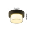 thumbnail image 3 of Fwttom Iron Ceiling Light, Outdoor Waterproof Ceiling Light Easy Modern Terrace Entrance Hallway Courtyard Balcony Wall Light, 3 of 7