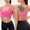 Hot Pink##1, variant on Women's Sports Bras No Wire Yoga Training T-shirt Bra Seamless Comfy Bralettes Shapewear High Support Sports Bras Criss Cross Back