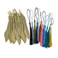 thumbnail image 2 of Rongfmy 10pcs Feather Bookmarks with 12pcs Tassels for Jewelry Making, 2 of 9