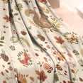 thumbnail image 3 of Fall Squirrels Butterflies Autumn Leaves Blanket,Comfortable Soft Lamb Wool Throw Blanket,All Season,Warm Lightweight Blankets for Sofa Bed Couch Living Room Chair,30"x40", 3 of 4