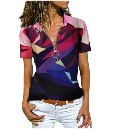 

Womens Tops Dressy Casual Business Casual Tops Plus Size Women Western Printed Tunic Blouse Short Sleeve Tshirts Crewneck Cute Bra Top Blusas Casuales de Mujer Bonitas