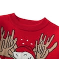 thumbnail image 3 of Toddler Boys Girls Christmas Sweaters Crewneck Reindeer Pullovers Cotton Winter Festive Tops Xmas Clothes 2-7 Years, 3 of 7