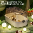 thumbnail image 4 of Large Space Hamsters Cage with Ventilated Lid Clear Pet Cage Indoor Resting Sleep Villas for Chinchillas Guineapigs, 4 of 8