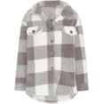 thumbnail image 3 of Flannel Shirt for Women Plaid Jackets Coat Long Sleeve Oversized Shacket Trendy Causal Fall Winter Clothes, 3 of 5