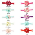 thumbnail image 2 of Wedding Decor Party Prom Bride Wedding Ribbon Hand Wrist Flower Bracelets Pearls Rose RED, 2 of 8
