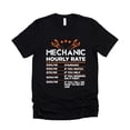 thumbnail image 4 of Mechanic Hourly Rate Shirt for Men Viral Sarcastic Price List Tee for Mechanics Black Shirt Adult X-Large, 4 of 5
