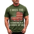 thumbnail image 2 of 250 Anniversary USA Shirt Men Men's 4Th of July Commemorative Patriotic Graphic Short Sleeve Tee Mens 4Th of July T Shirts Army Green L, 2 of 4