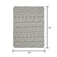 thumbnail image 7 of Mainstays Rustic Designs Soothing Grey Savine Ikat Cotton Blend Jacquard Knit Tapestry Throw, 50" x 60", 7 of 7