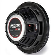 Kicker CompRT Single 10 Inch 800 Watt Max Dual 2 Ohm Shallow Slim Car Subwoofer