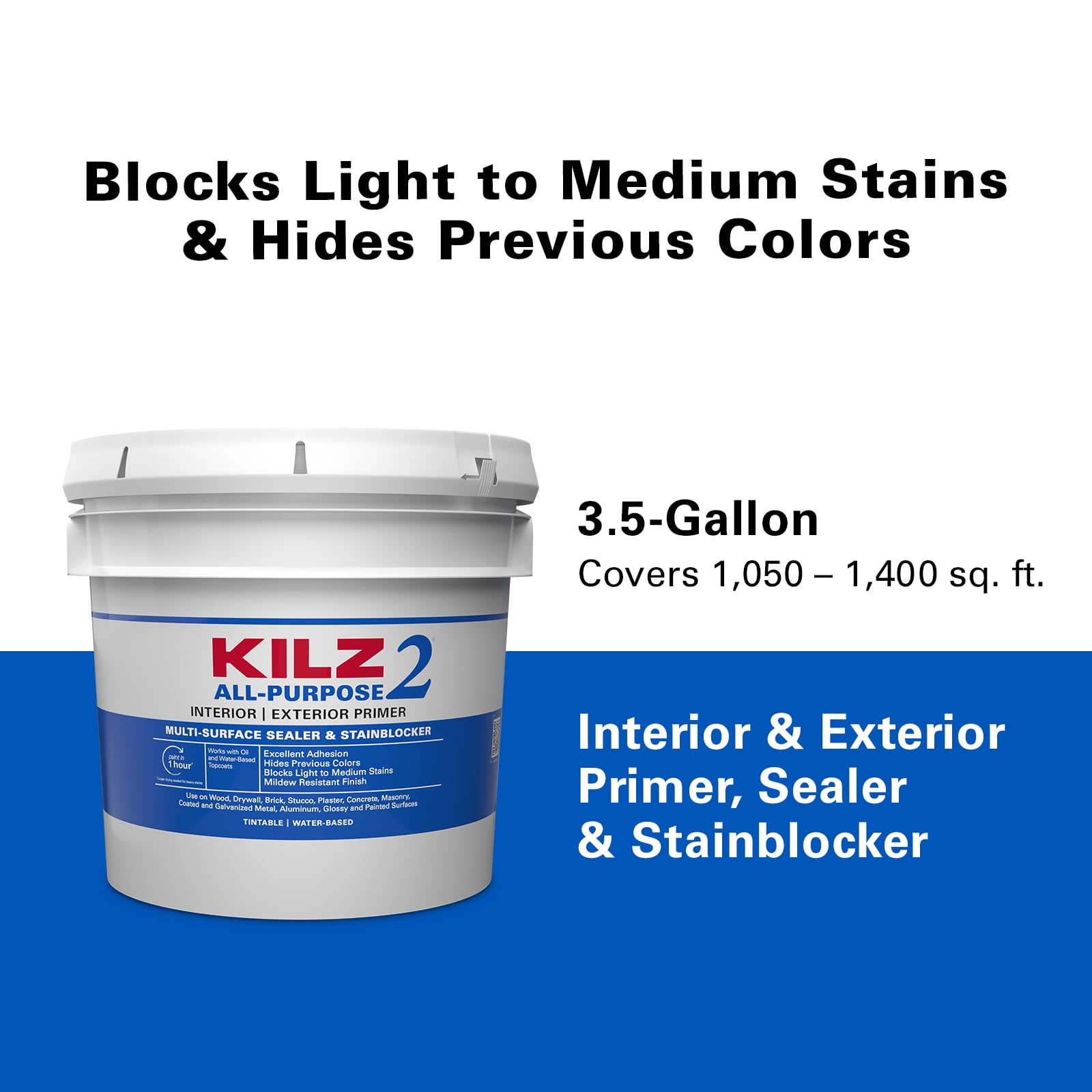 4 pack) KILZ 2® All-Purpose Interior/Exterior Water-Based