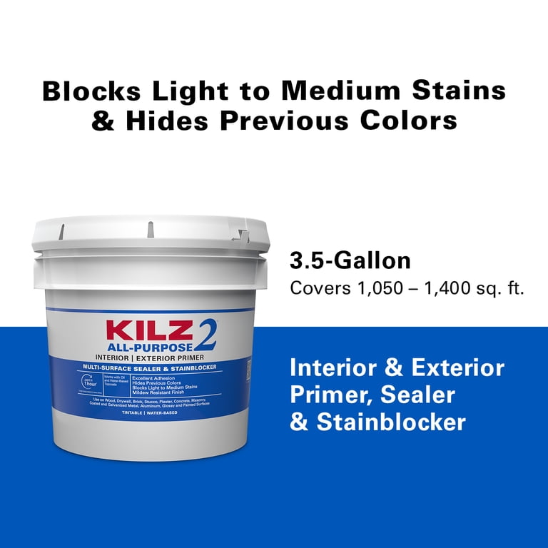 KILZ 2® All-Purpose Interior/Exterior Water-Based Stainblocking