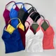 thumbnail image 2 of Conjunto de gimnasio de impacto para mujer, camisetas sin mangas con espalda descubierta, pantalones cortos sin costuras de cintura alta, ropa deportiva, conjuntos de entrenamiento, 2 of 5