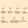 thumbnail image 4 of Vibratory Massage Heated Knee Massager, 3 in 1 Rechargeable Heated and Vibration Knee Massager, Knee Relief for Swelling Stiff Joints, Stretched Ligament and Muscles Injuries, 4 of 9