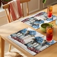 thumbnail image 4 of Flowers Floral Placemats Set of 12 Rustic Vintage Hydrangeas Bottle Plant Place Mats Indoor Wipeable Table Mats Washable Cloth Dining Table Placemats for Kitchen Holiday Party Home Decor 13x19 Inch, 4 of 9